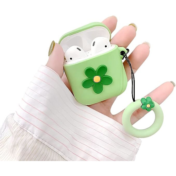 Kompatibel med AirPods-etui - Sød tegneserie-blomst mønster til piger