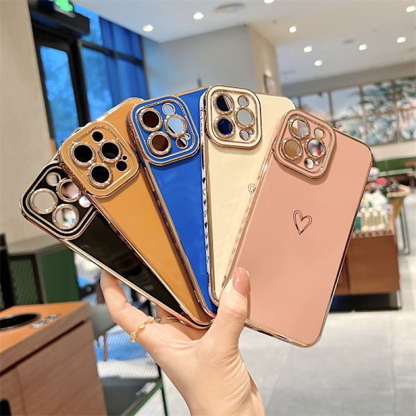 Kompatibel med iPhone 13 Pro Max Skal för Kvinnor, Lyxig Plätering