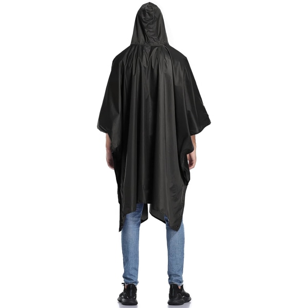 3-i-1 Multifunktionell Vattentät Vuxen Utomhus Poncho Cape-Ponc