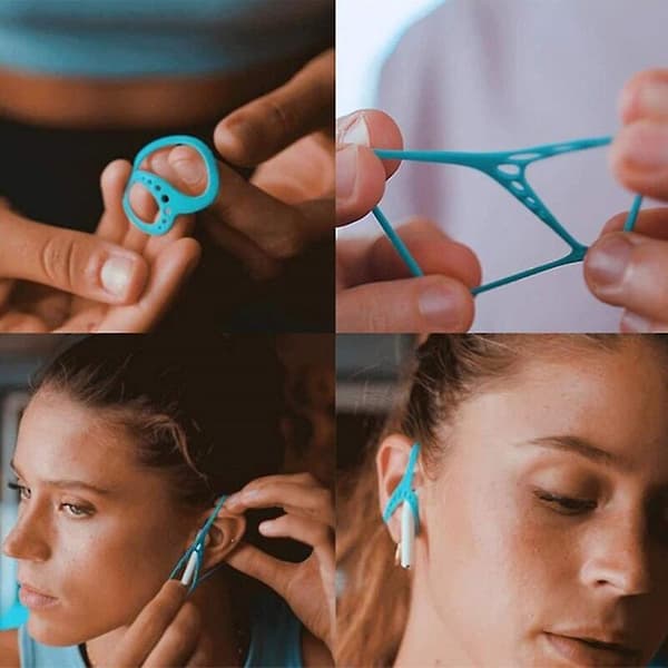10 st hörlurar anti-drop clip skyddande lock nytt Keepods Keep