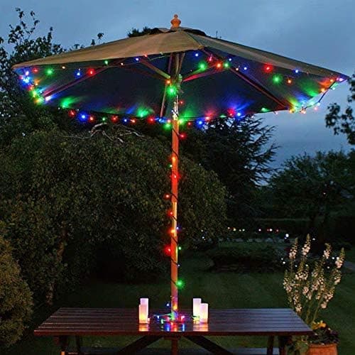 Batteridrevne utendørs julelys 50 LED mini lysslynge