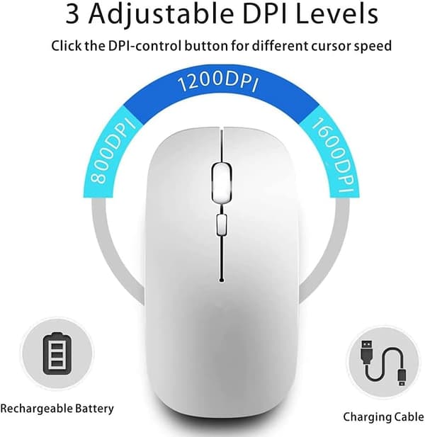Ladattava Bluetooth-hiiri, langaton Bluetooth-hiiri, Bluetooth