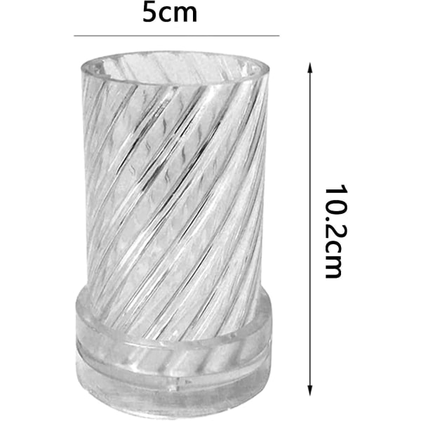 Spiralformet cylindrisk stearinform, 3D stearinform, cylindrisk tråd