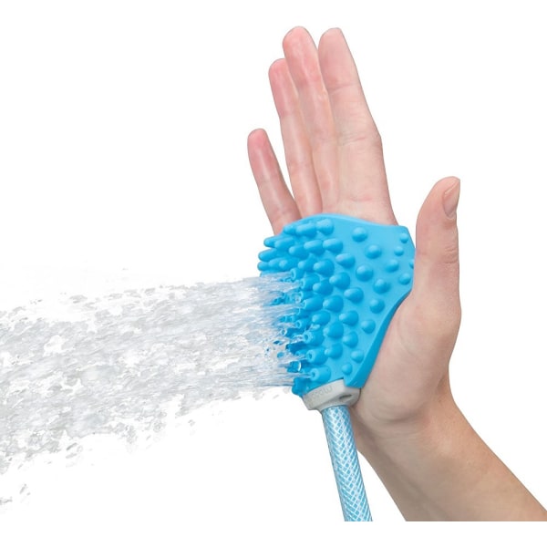 Dog Bath Brush - Sprayer and Scrubber Tool in One - Indoor/Outdoo