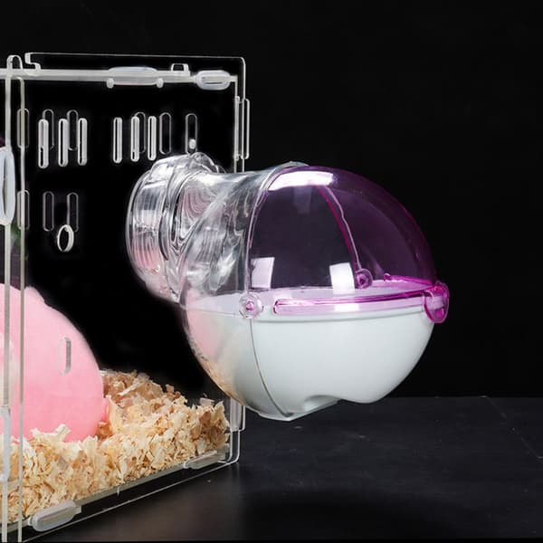 Hamster badeværelse plastik kæledyr sand bad container bur badeværelse(Pi