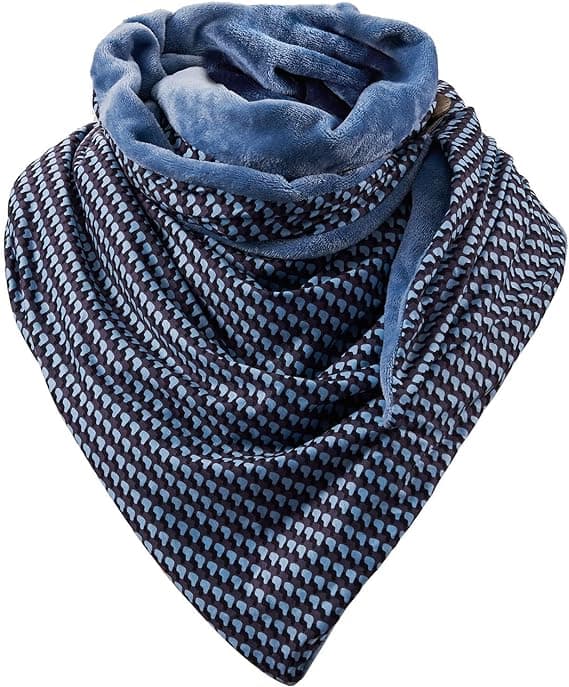 1 stk Blått Skjerf Dame Mote Chic Skjerf Sjal Skjerf Wrap Skjerf