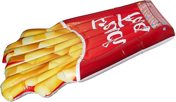 Oppustelig madras Cornet af pommes frites