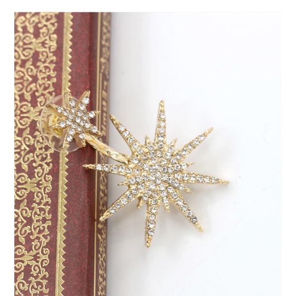 stora snöflingaörhängen för Lady Women Girl Jewelry（guld）
