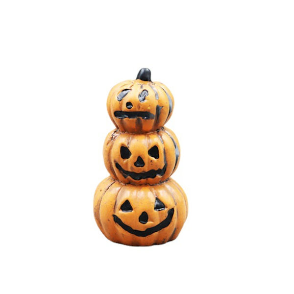 1 kpl Halloween-koriste Mini-hartsi Käsityö Kolme Kurpitsapäätä Hallo