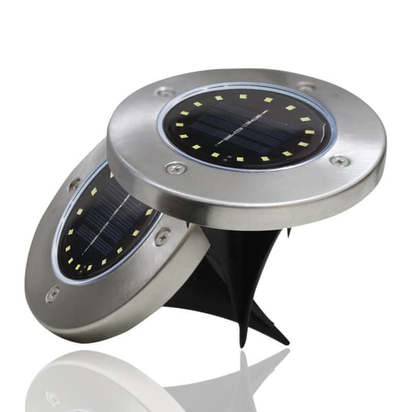 [4-pack] Solcellslampor för marken, 8 LED-solcellslampor