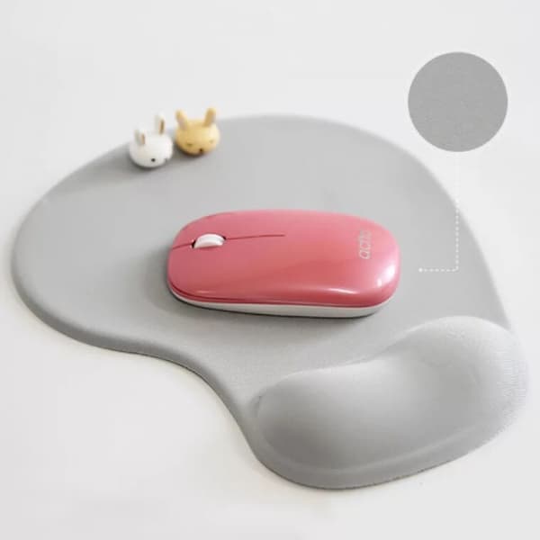 Kontormusematte med gel håndleddstøtte - Ergonomisk spillmusmatte