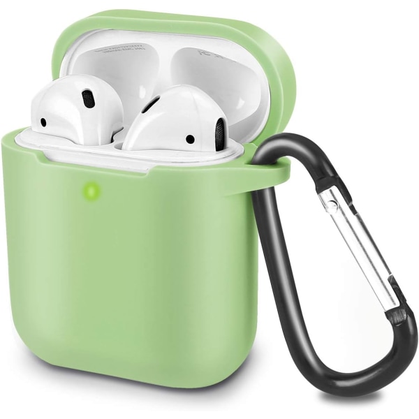 Airpods-deksel Beskyttende etui kompatibelt for AirPods 2 og 1, Silico