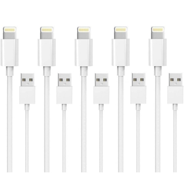 5 kpl 1 metrin Lightning-laturi iPhone 13/12/11/Xs/Max/X/8/7/6/5/SE -puhelimille