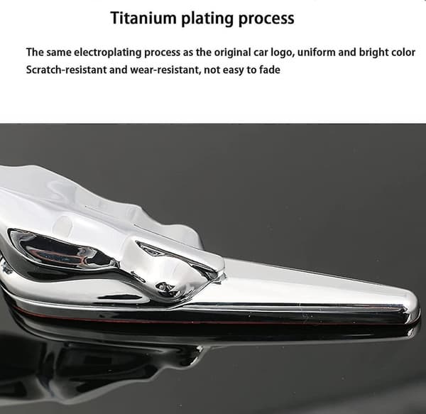 Egnet for Jaguar 3d emblem bil foran panser dekorative bil panser