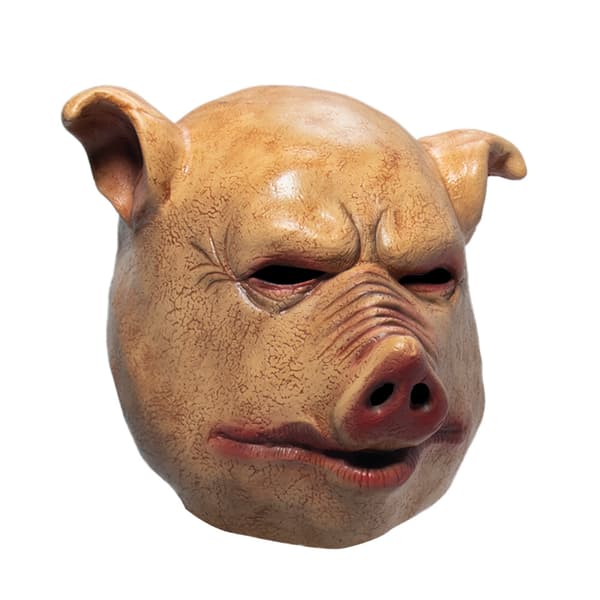 Latex Gris Mask, En Storlek，26*30*25cm