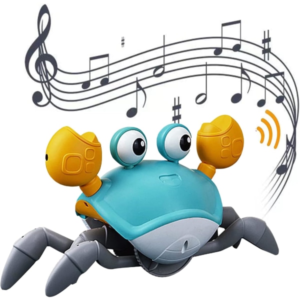 Krabbe-babylegetøj med musik og LED-lys til børn, Todd