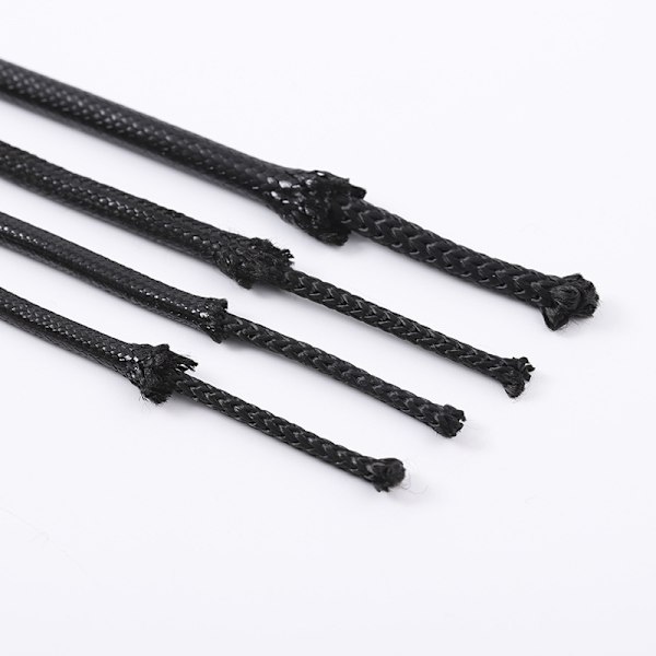 80m/spole 2mm svart satinsvart nylontråd för att göra armband,