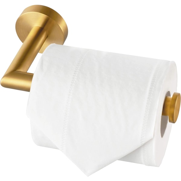 Toiletpapirholder i børstet stål, vægmonteret toiletpapirholder