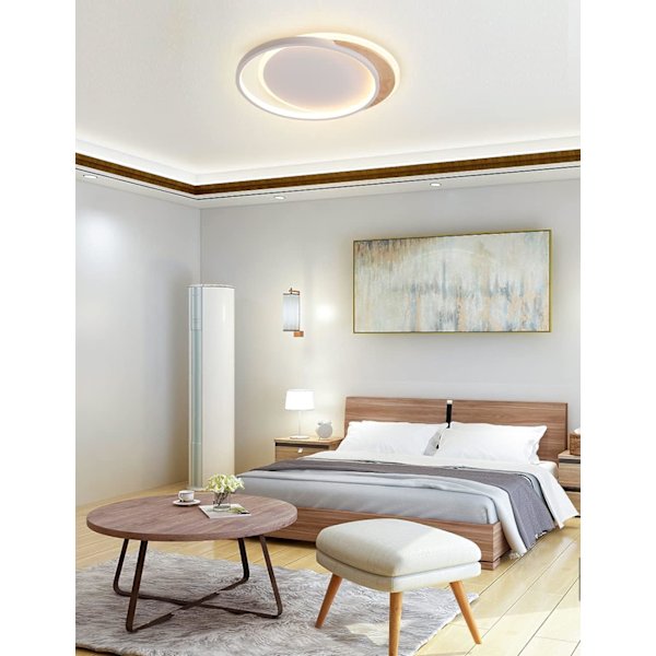 Tretre LED-taklampe i tre, 40 cm med fjernkontroll, dimbar LED C