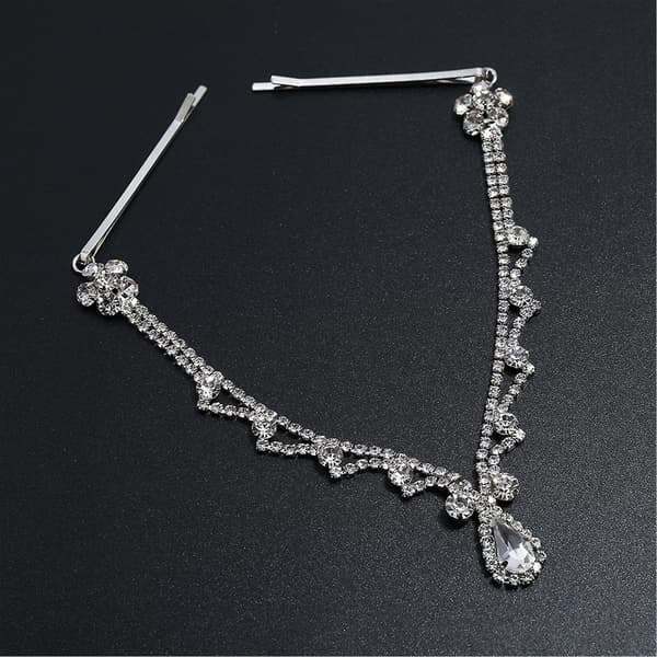 Sølv Rhinestone Pandebånd Hår Smykker Boho Pandebånd