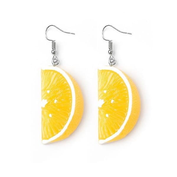 1 par søde frugt citron orange øreringe