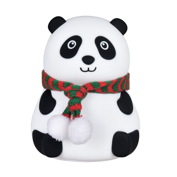 Söt Panda Night Light för barn, Nursery Silicone Night Light, 7-Co