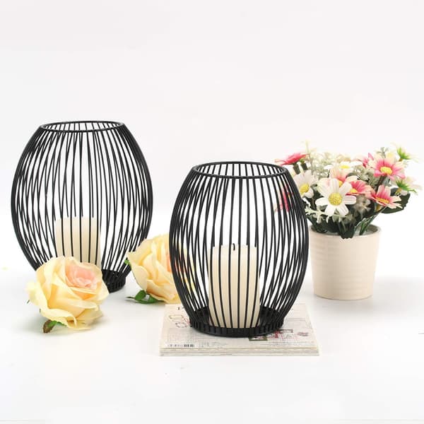 2 Lysestaker Dekorasjon Lysestake Lys Telys Bord Dekor