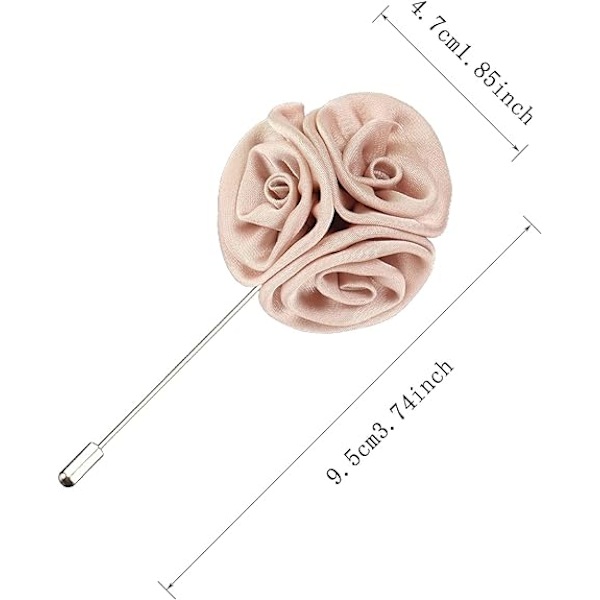 C-Rose Blommig Slipsnål Bröllopsfest Corsage Herr Mans Boutonniere