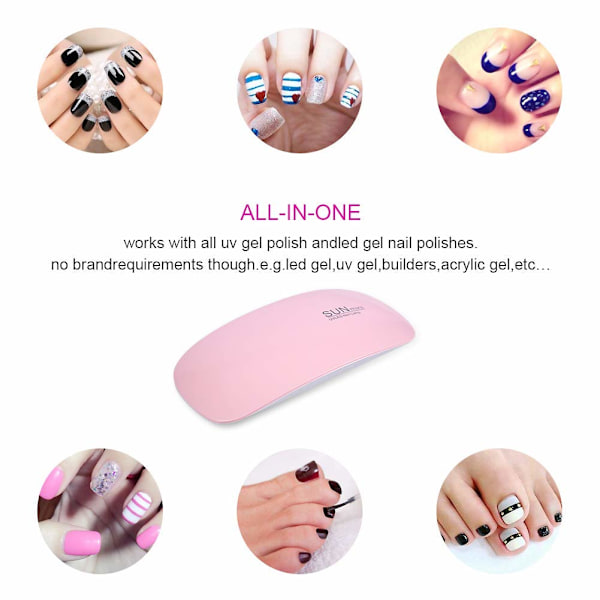 Kynsien kuivaaja, kannettava kynsien kuivaaja, Mini Compact Gel Nail Dryer Ligh