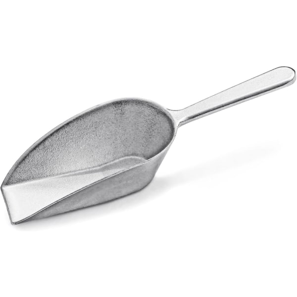 One-Piece Cast Aluminum Flat Bottom Bar Ice Flour Utility Scoop