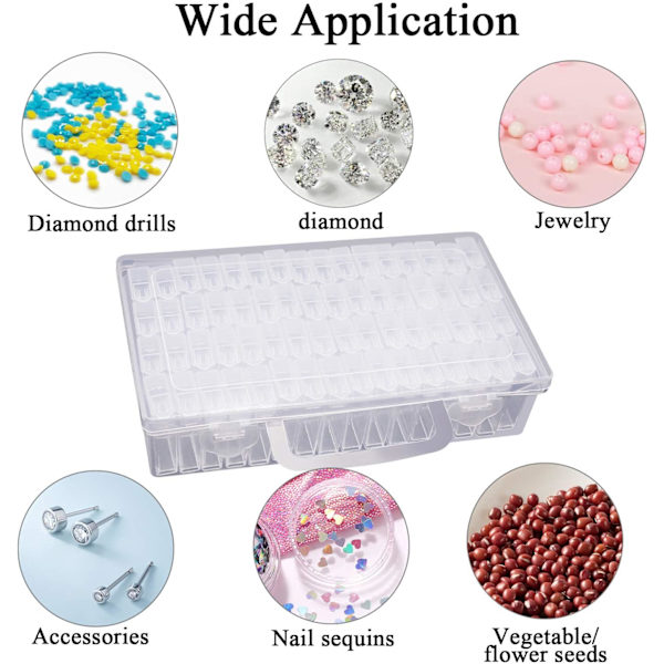 Diamantmaleri Tilbehør, 64 Stykker Protable Diamantmaleri