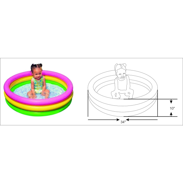 Intex - Flerbarnspool, 61 x 22 cm