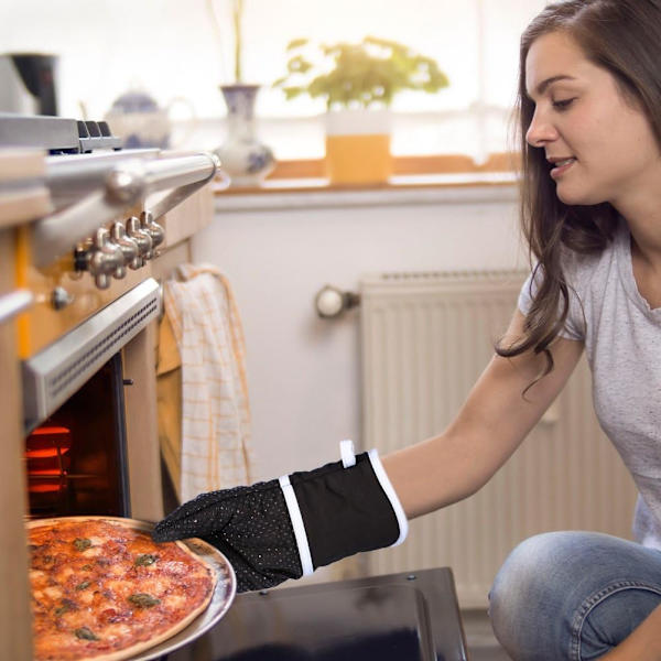 1 Pari Uunin Käsineet Lämmönkestävät Keittiön Käsineet Lämmönkestävät u