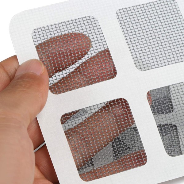 Pakke med 20 stk. Patch Adhesive Reparationsbånd 10 x 10 cm til Myggenet