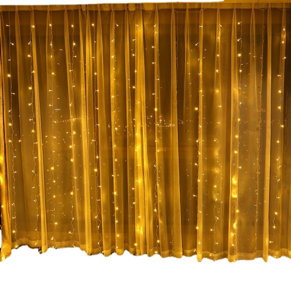 300 LED-ikkunan verhonauha valo hääjuhliin Kotipuutarhasänky
