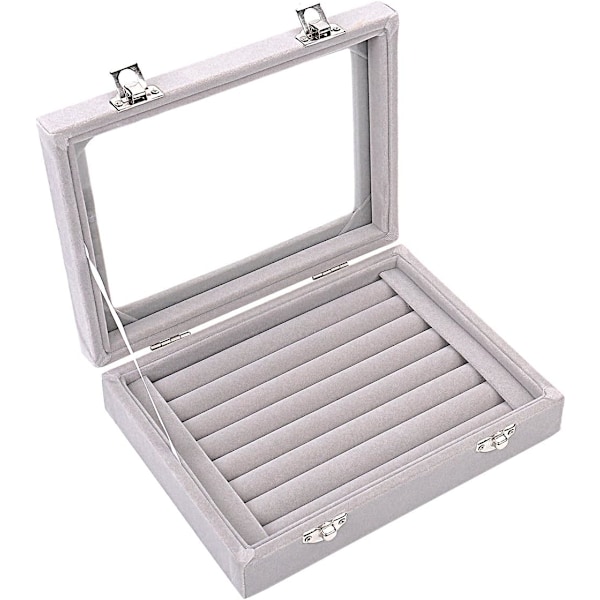 Ringe Smykke Display Opbevaringsboks Skuffe Etui Holder Øreringe Organizer