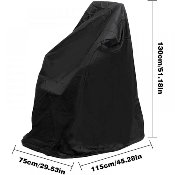 XL 115cm*75cm*130cm Rullstolsöverdrag, Vattentätt Rullstolsöverdrag, Damm