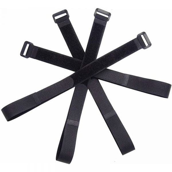 20cm Sorte Kabelbinder, 30 stk Genanvendelige Kabelbinder, Kabelbinder, Hæklet og