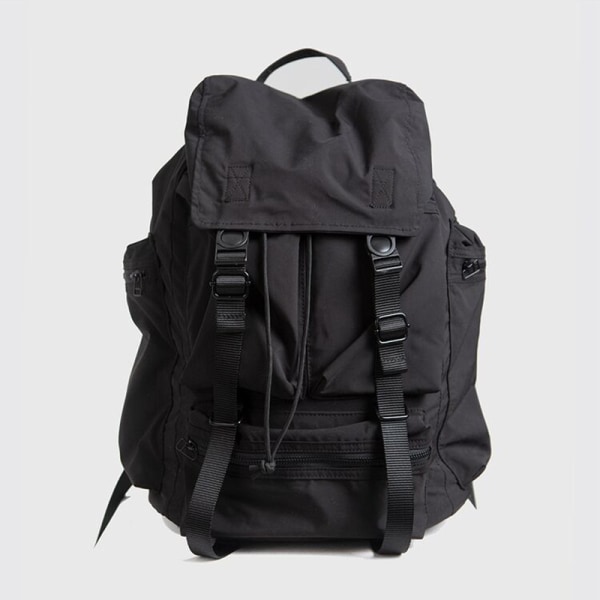 Breathable Backpack Large Capacity Black Multi-pocket Street Stud