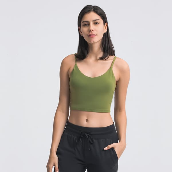 1 stk. Crop Top Spaghetti Stropper Tank Camisole Top Basic Sport