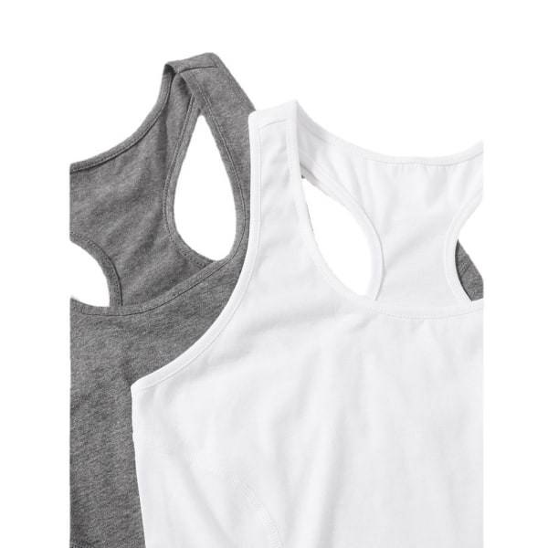 Dam 3-pack Tech Stretch Racerback Tank Top, Avslappnad passform, XL