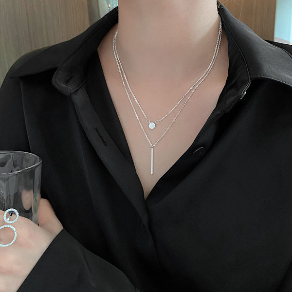 Ny ins kall stil ljus lyx nisch design sense halsband kvinnlig