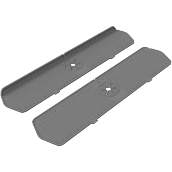 1PCS Faucet Cushion, Kitchen Sink Backsplash, Large Gray Silicone