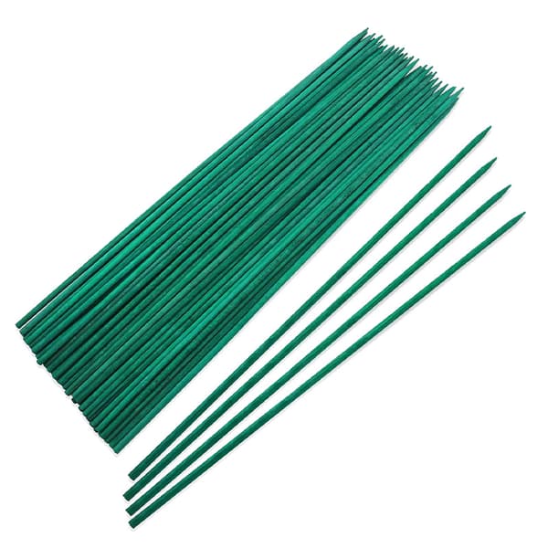 Lot af 50 38 cm grønne pinde til planter til haven