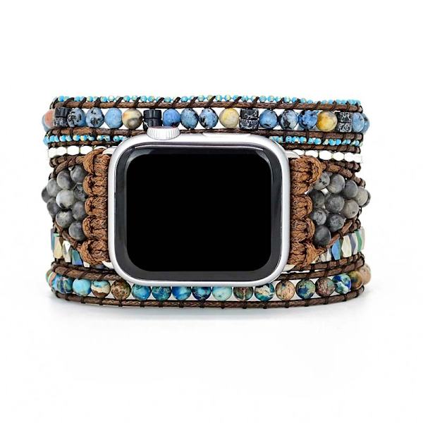 Bohemisk klockarmband kompatibel med Apple Watch 42-45mm-
