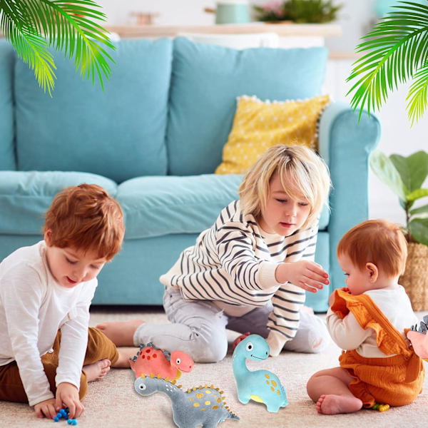 4 pakker dinosaur utstoppede dyr søte dinosaur 9 tommers dinosaur plu