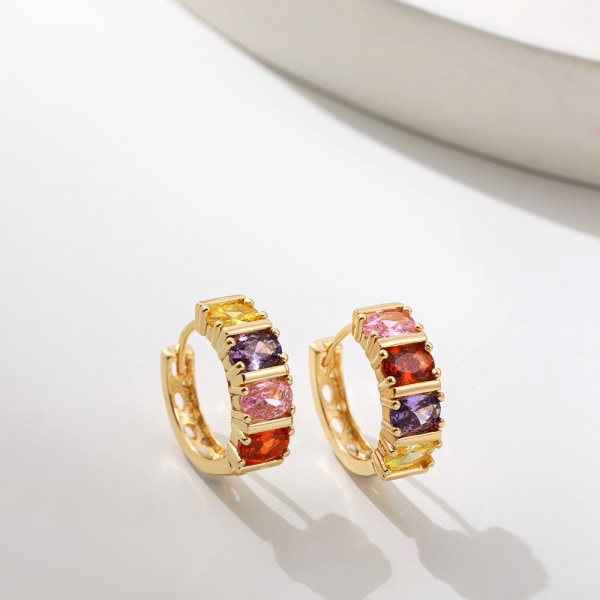 Øreringe Smykker - Messing Post Cubic Zirconia Krystal Fashion Stud
