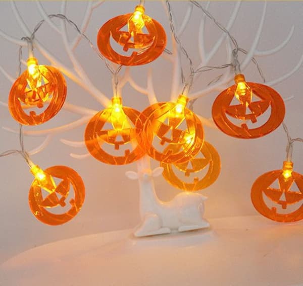 3PC 3m 20 lysende krans deko, Halloween lysende krans,