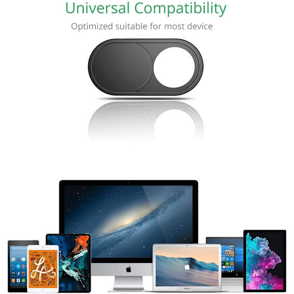 Et sæt med 4 webcam-covers til bærbare computere, MacBook Pro, MacBook Air, i