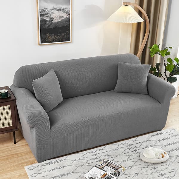 3-seters sofaovertrekk, Jacquard stretch stretch sofaovertrekk med armlener